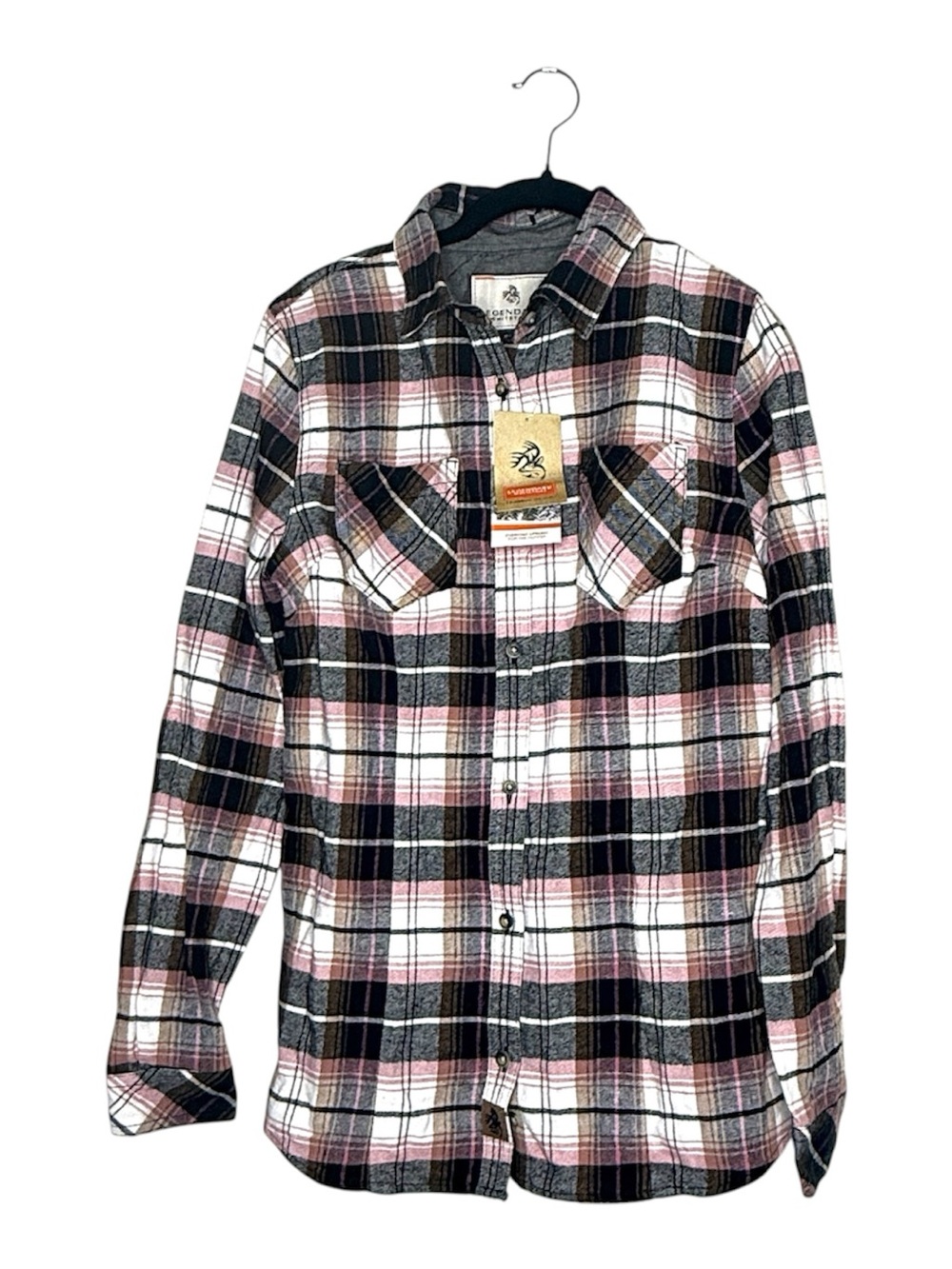 Legendary Whitetails Women's Cottage Escape Flannel Long Sleeve in Dusty Rose